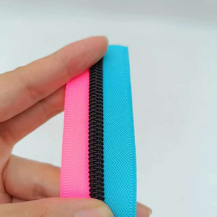 Hot Pink/Turquoise #5 Nylon Zipper Tape