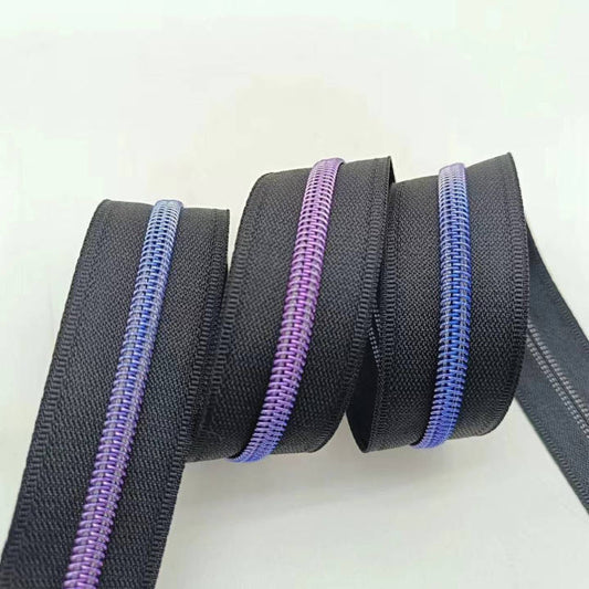 Blue/Purple Gradient #5 Nylon Zipper Tape