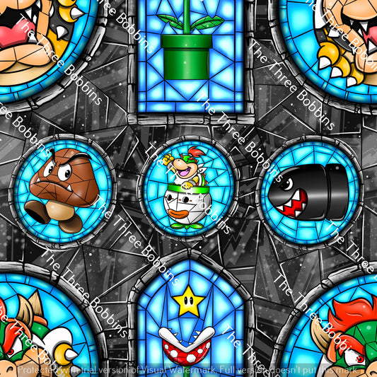 Coins Stained Glass Baddie