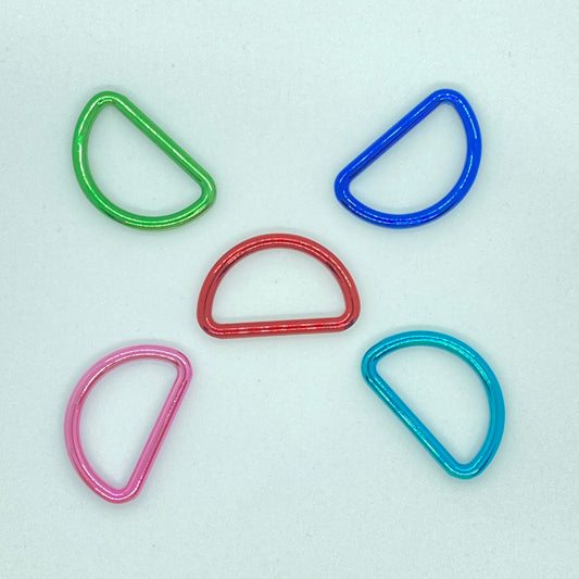 BULK Transparent Color D Rings