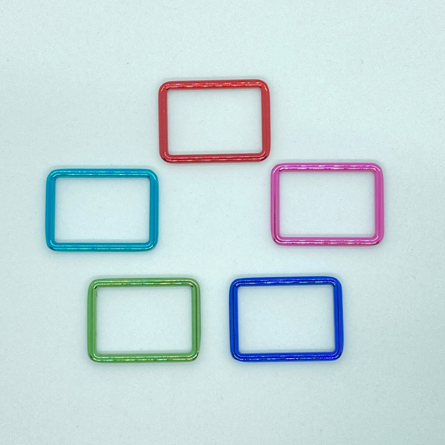 BULK Transparent Color Rectangle Rings