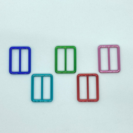 BULK Transparent Color Sliders/Buckles