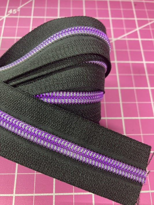 Purple #5 Nylon Zipper Tape