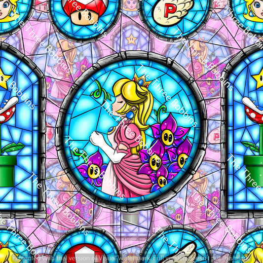 Coins Stained Glass Peaches