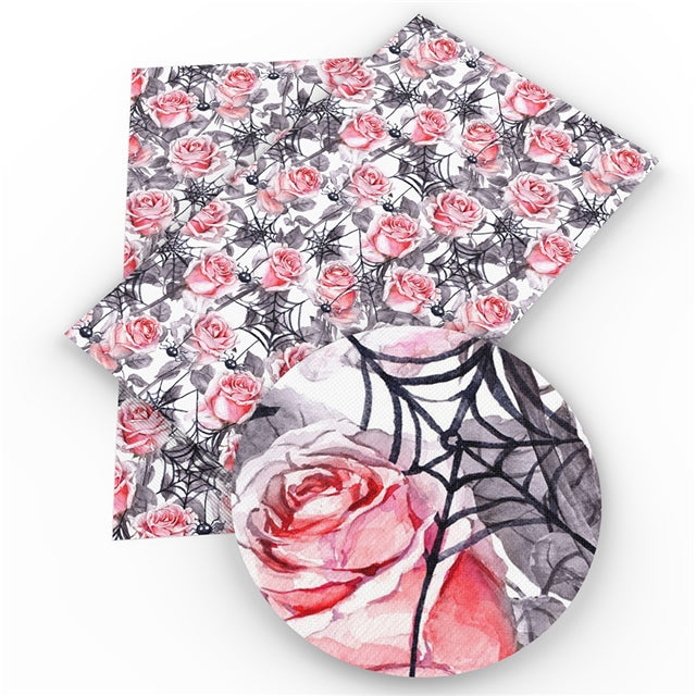 Flower Webs Cotton Woven Fabric